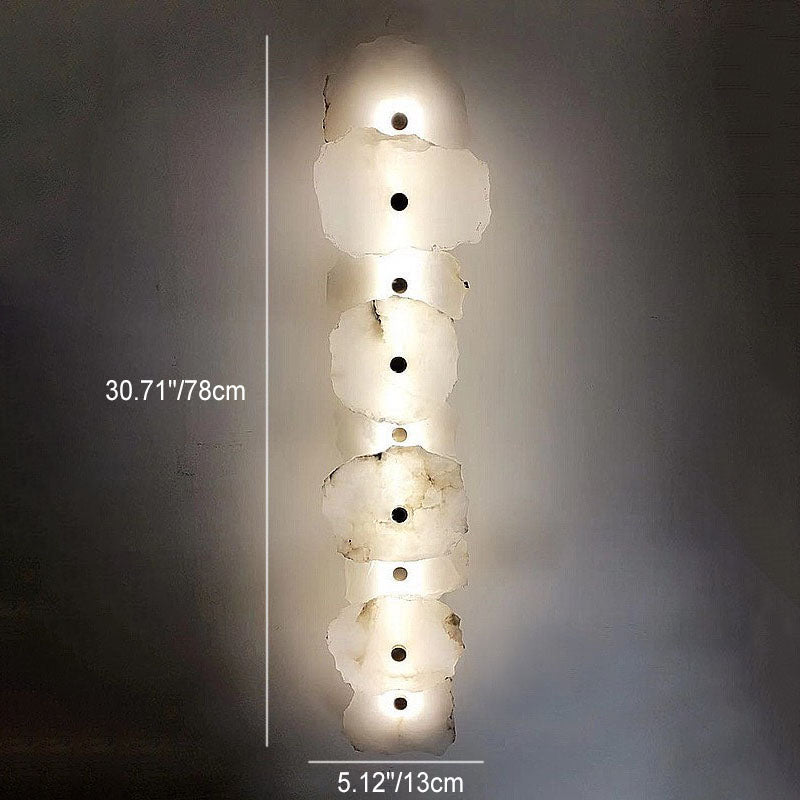 مصباح حائط LED مستطيل الشكل من الحديد اللوسيت بتصميم صيني حديث وبسيط 