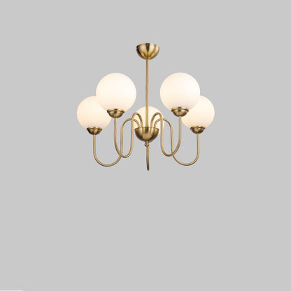 Modern Minimalist Vintage Round Ball 3/5/6/8-Light Island Light Chandelier