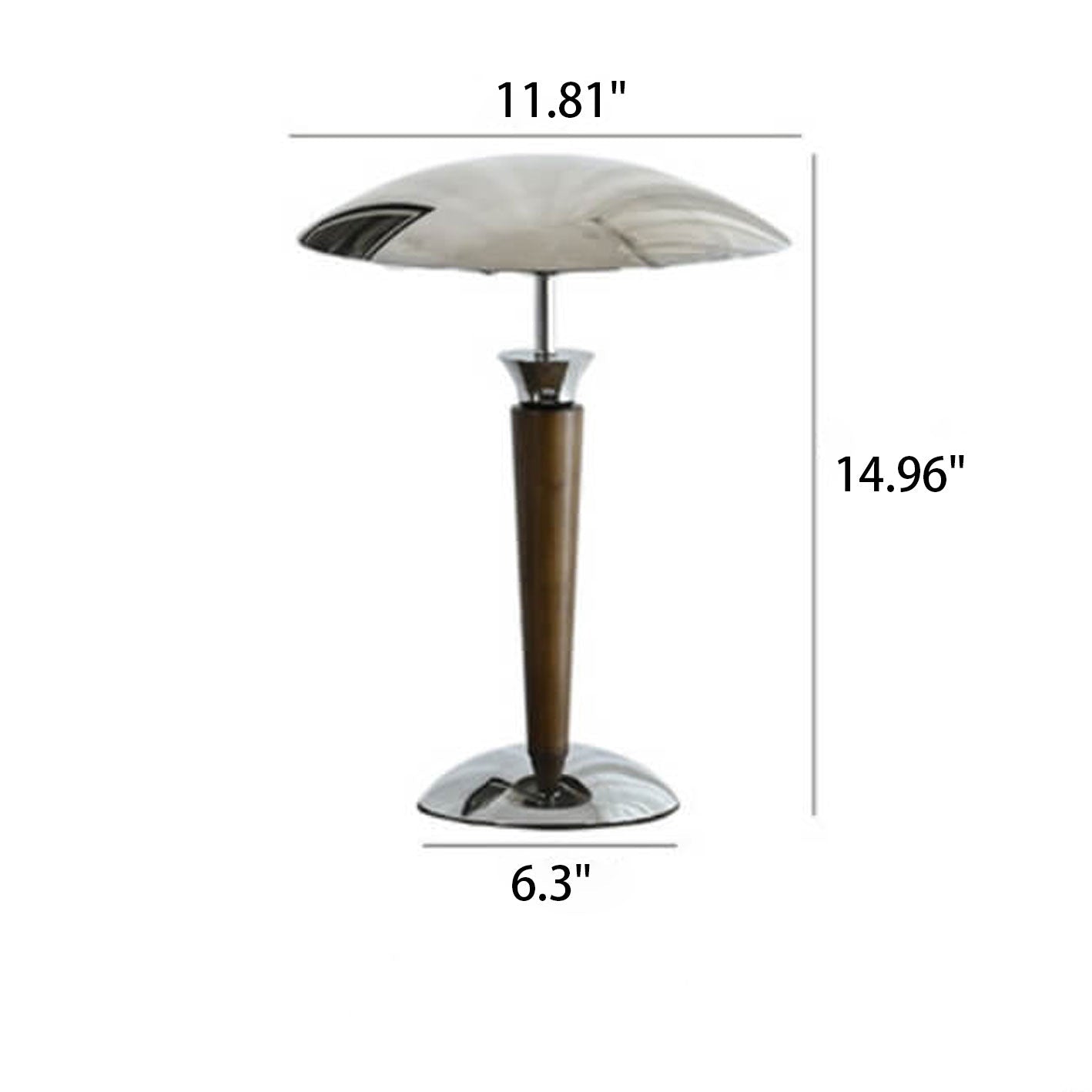 Japanese Minimalist Solid Wood Hardware 1-Light Table Lamp