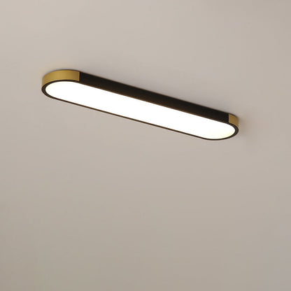 Modern Minimalist Rectangular Ring LED Flush Mount Ceiling Light