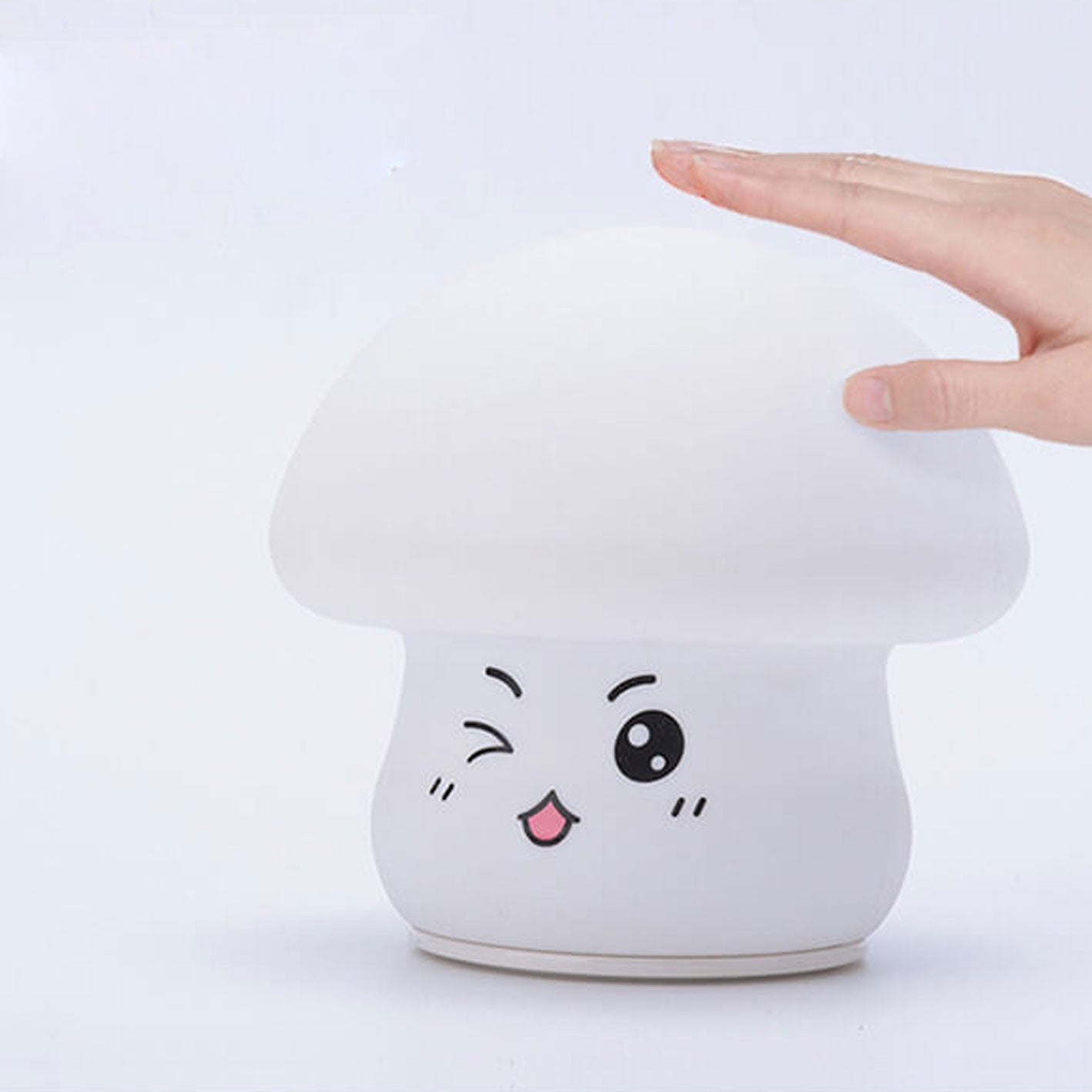 Creative Cartoon Mushroom Silicone Night Light LED Table Lamp