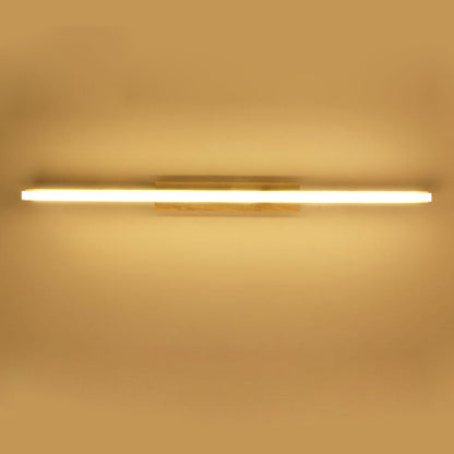Nordic Minimalist Log Strip Vanity Light LED Wall Sconce Lamp