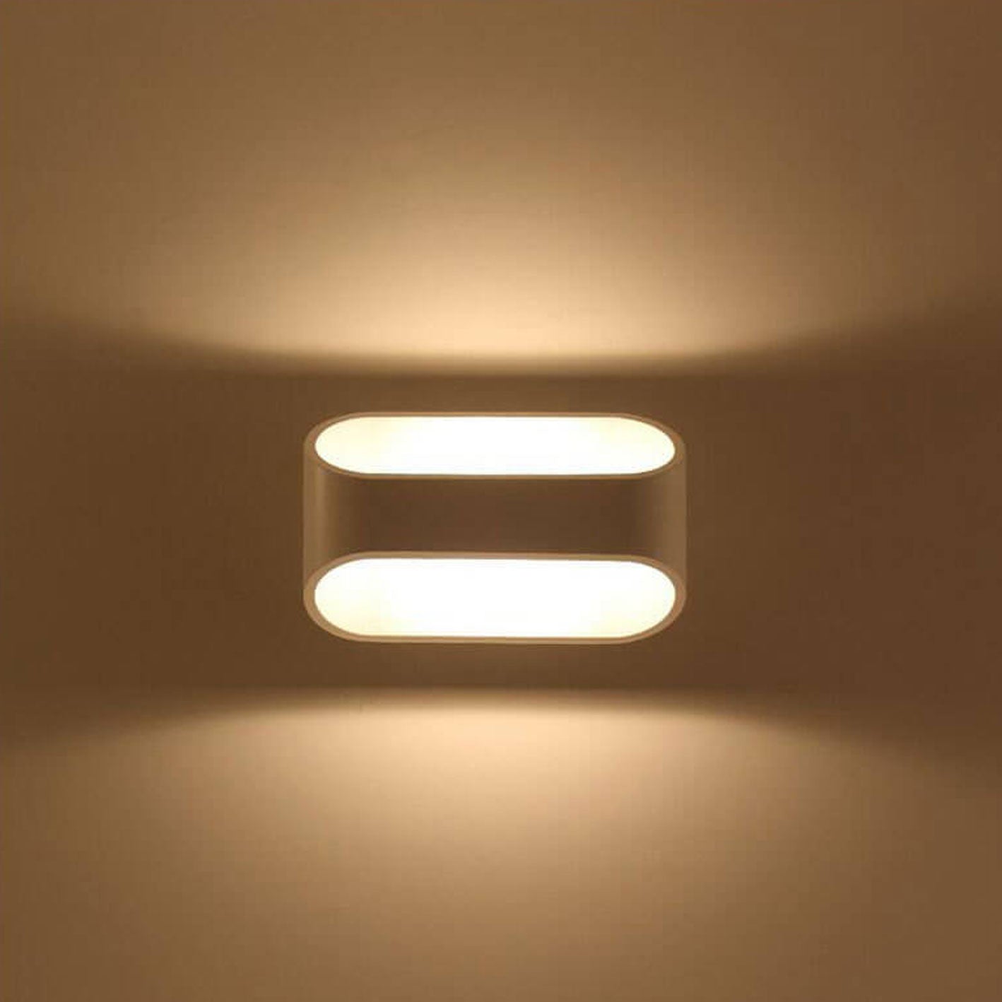 مصباح حائط LED بتصميم مستطيل بسيط من الطراز الاسكندنافي 