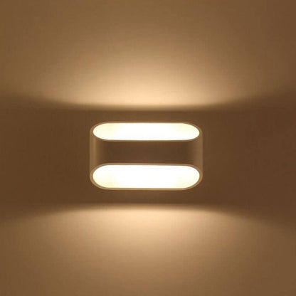 مصباح حائط LED بتصميم مستطيل بسيط من الطراز الاسكندنافي 