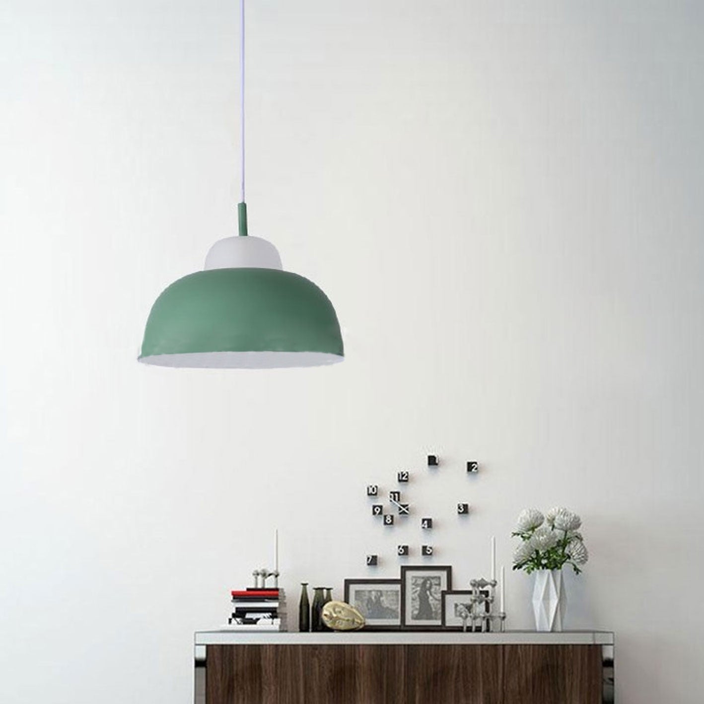 Modern Minimalist Macaron Iron 1-Light Pendant Light