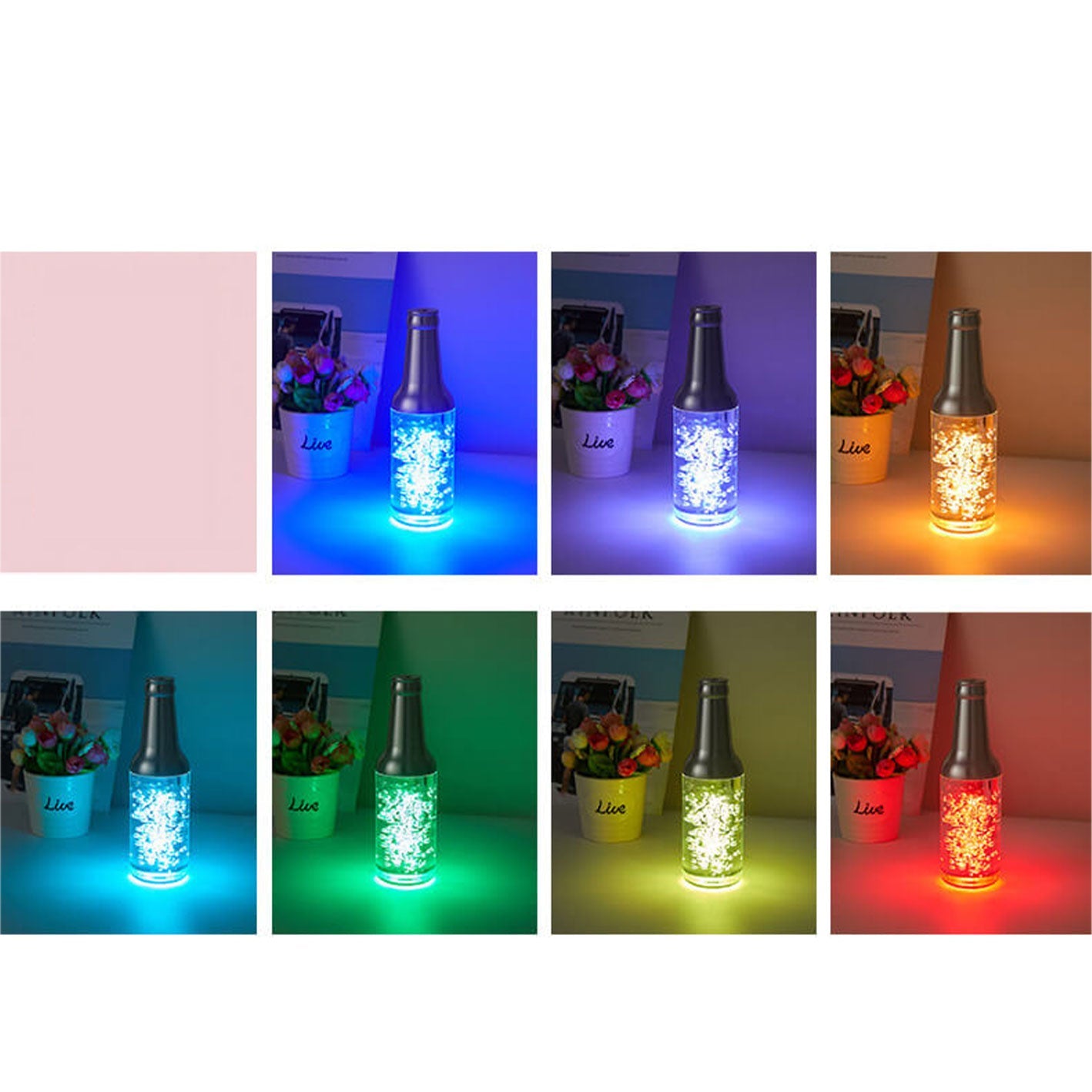 Creative Luminous Wine Bottle Rechargeable Touch Decorative LED Table Lamp