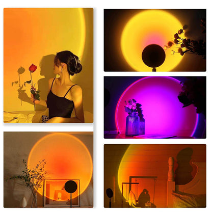 Sunset Lamp APP Control Sunset Projection Lamp 16 RGB 180 Degree Rotation Floor Lamps