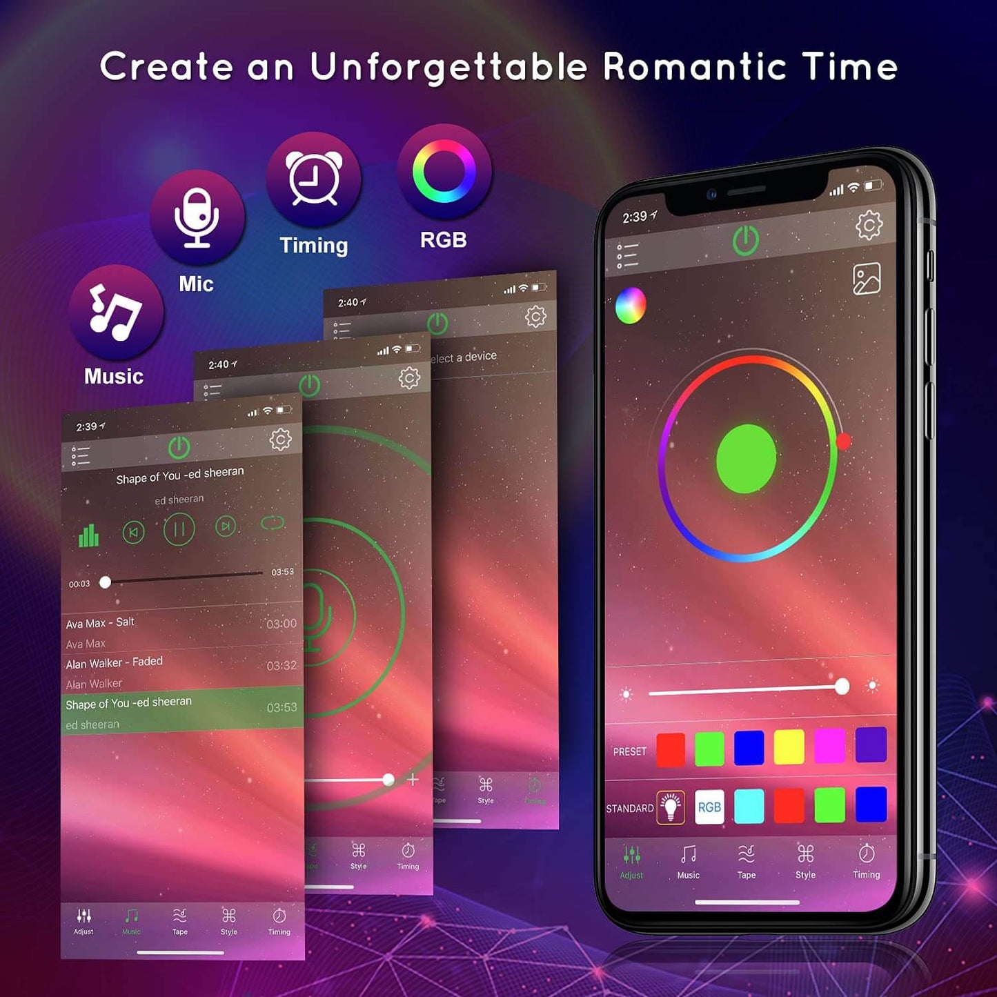 Sunset Lamp APP Control Sunset Projection Lamp 16 RGB 180 Degree Rotation Floor Lamps