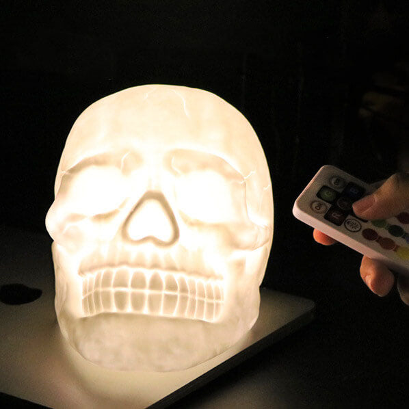 Skull RGB LED Night Light Table Lamp