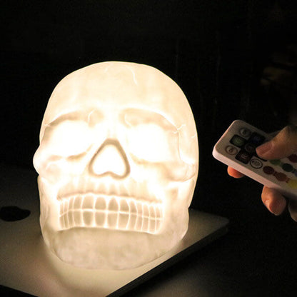 Skull RGB LED Night Light Table Lamp