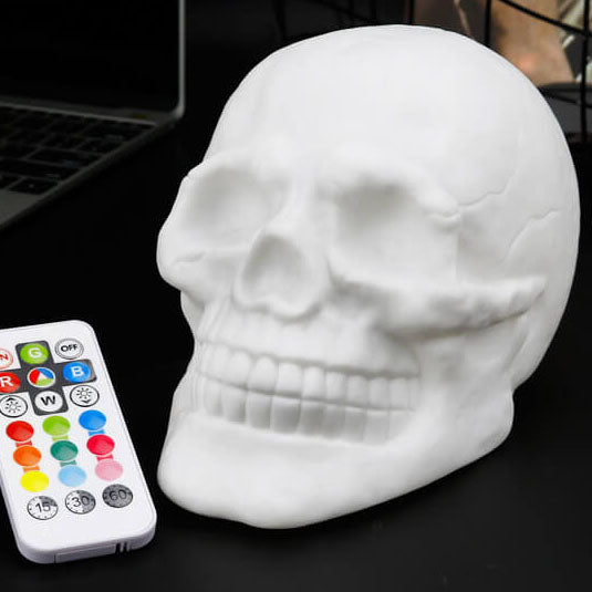 Skull RGB LED Night Light Table Lamp