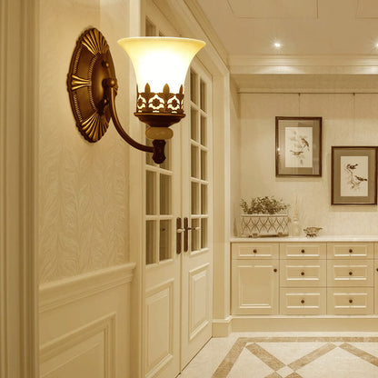 Retro Style 2-Light Cup Shade Wall Sconce