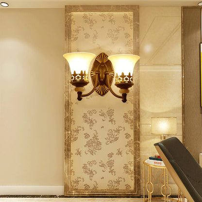 Retro Style 2-Light Cup Shade Wall Sconce