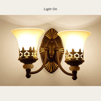 Retro Style 2-Light Cup Shade Wall Sconce