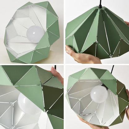 Nordic Macaron Geometric Shape Metal 1-Light Pendant Light