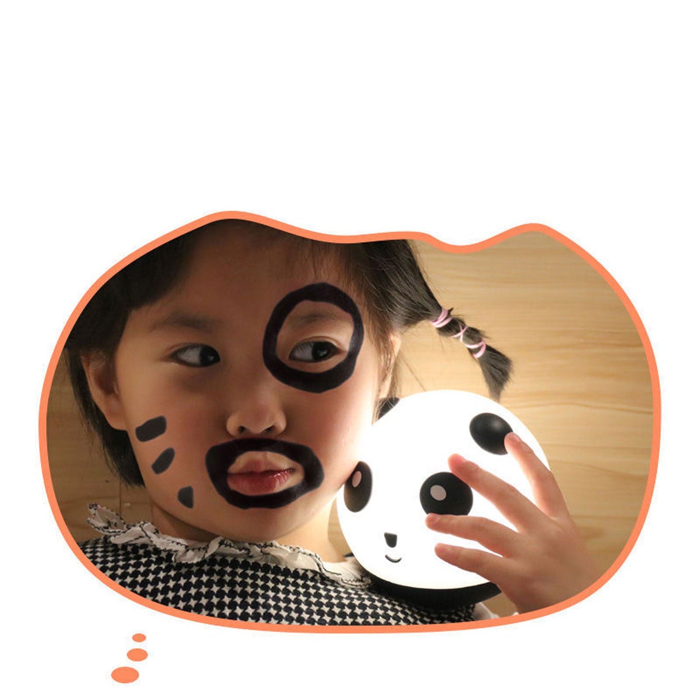 Cute Panda Tumbler Silicone LED Night Light