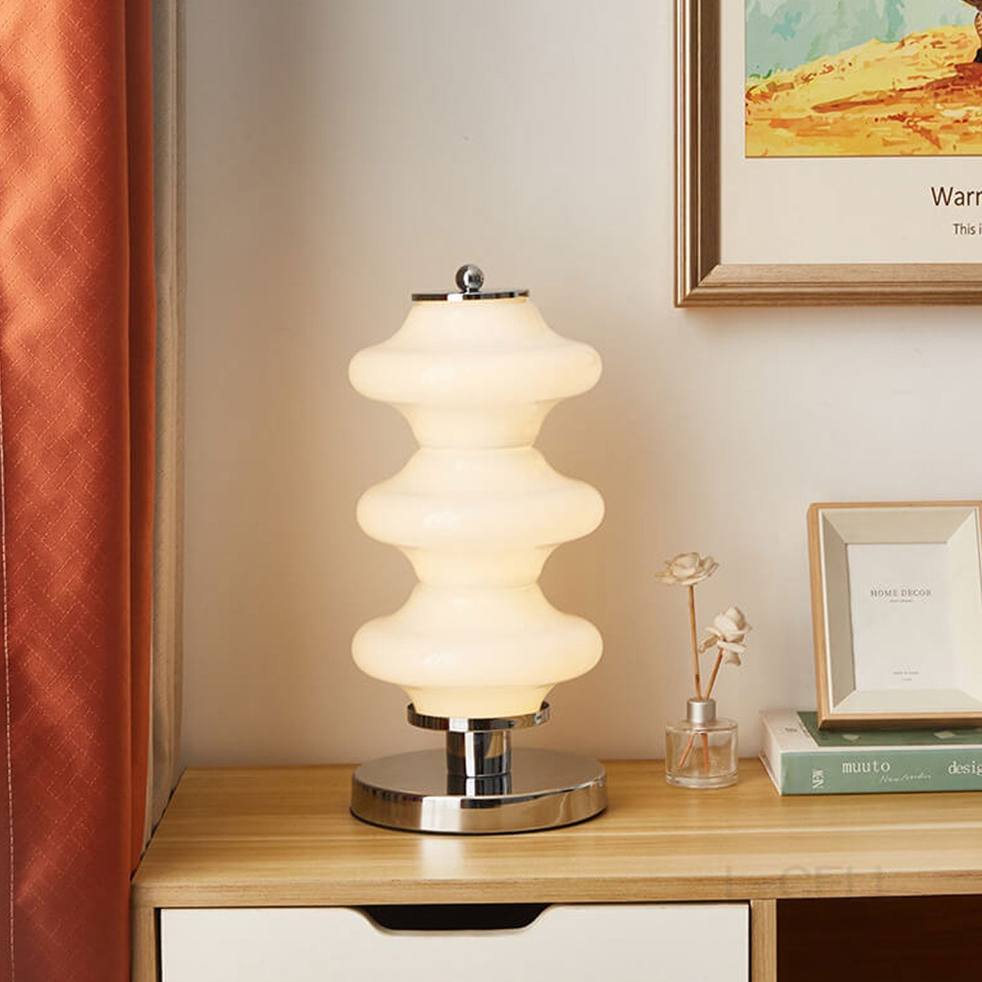 Nordic Glass Gourd Design LED Table Lamp