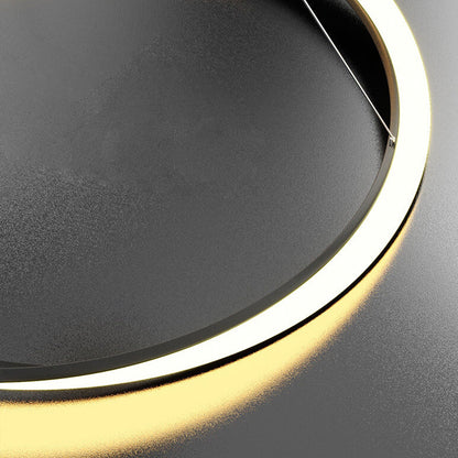 Nordic Light Luxury Round Aluminum LED Pendant Light
