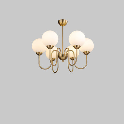 Modern Minimalist Vintage Round Ball 3/5/6/8-Light Island Light Chandelier