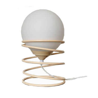 Nordic Creative Glass Ball Spring Base Design 1-Light Table Lamp