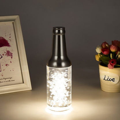 Creative Luminous Wine Bottle Rechargeable Touch Decorative LED Table Lamp