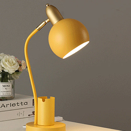 Simple Solid Color Student With Pen Barrel 1-Light Table Lamp
