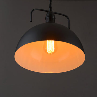 Industrial Vintage Pot Lid Dome 1-Light Pendant Light