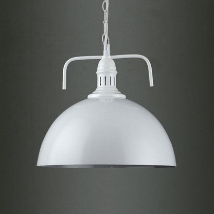 Industrial Vintage Pot Lid Dome 1-Light Pendant Light