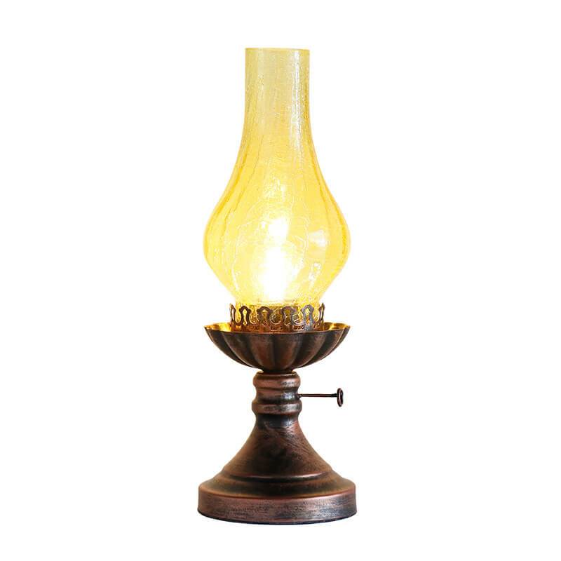 Vintage Antique Kerosene Oil Lamp 1-Light Table Lamp