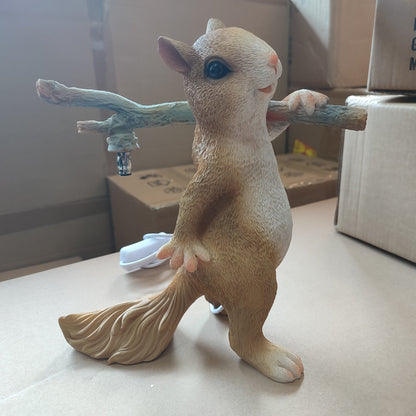 Nordic Creative Resin Squirrel Moon Glass 1-Light Table Lamp