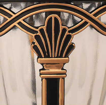 مصباح حائط خارجي مقاوم للماء من خشب القيقب الأوروبي مزود بمصباح واحد 