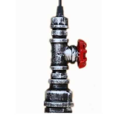 Industrial Retro Water Pipe Aged Metal 1-Light Pendant Light