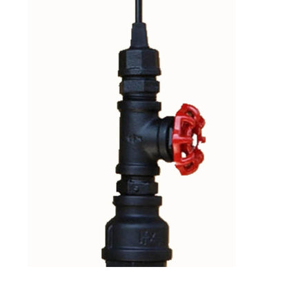 Industrial Retro Water Pipe Aged Metal 1-Light Pendant Light