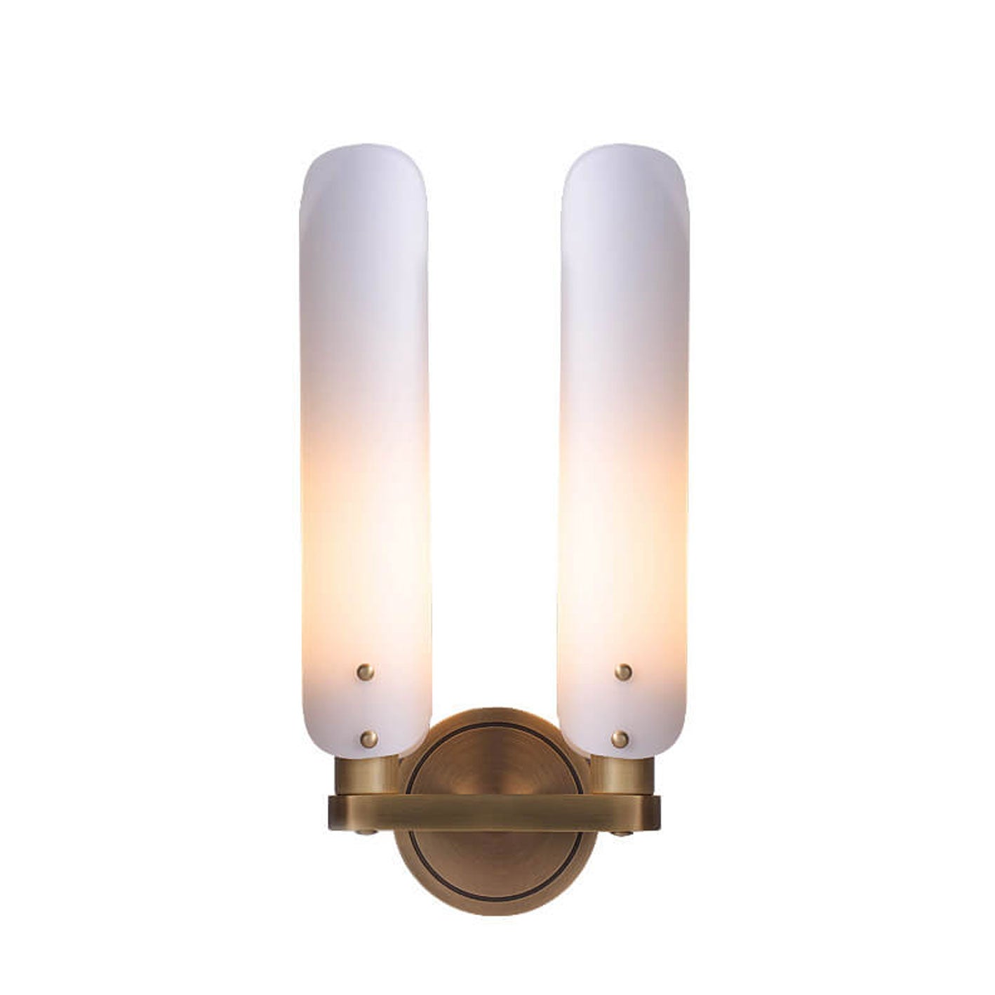 Modern Light Luxury Long Glass 1/2 Light Wall Sconce Lamp