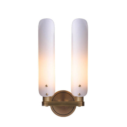 Modern Light Luxury Long Glass 1/2 Light Wall Sconce Lamp