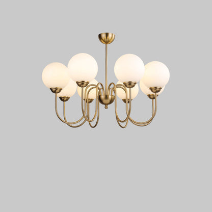 Modern Minimalist Vintage Round Ball 3/5/6/8-Light Island Light Chandelier