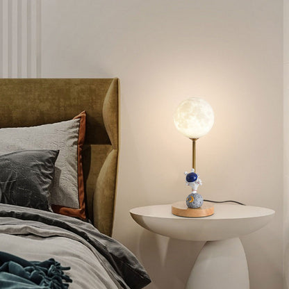 Nordic Creative 3D Printed Moon 1-Light Decorative Table Lamp
