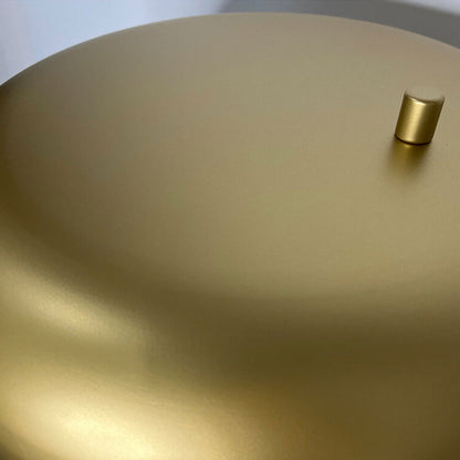 Modern Light Luxury Gold Shade Marble Column Base 1-Light Table Lamp