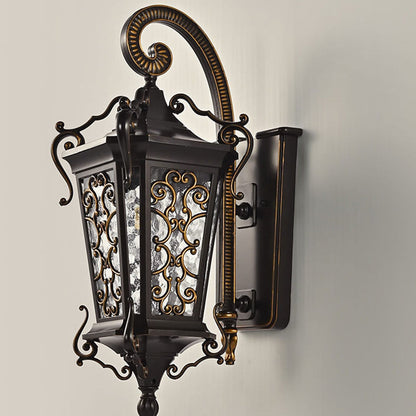 European Palace Outdoor Waterproof 1-Light Wall Sconce Lamp