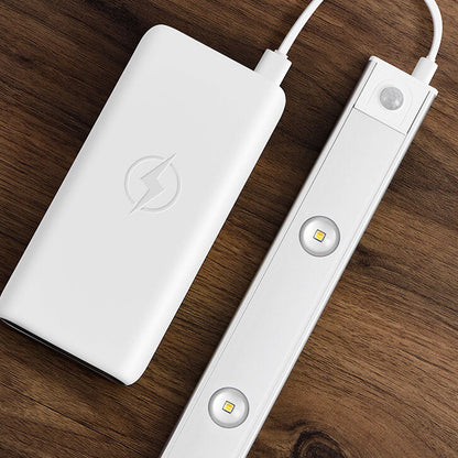 超薄型スマートLED人感センサー充電ヒルリップルライトストリップ