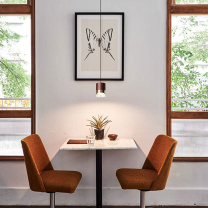 مصباح معلق LED أسطواني فاخر من الألومنيوم والأكريليك من Nordic Light 
