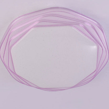 Modern Minimalist Creative Round LED Wrought Iron Flush Mount Ceiling Light