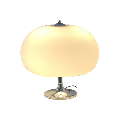 Modern Creamy White Ball Shade 3-Light Table Lamp