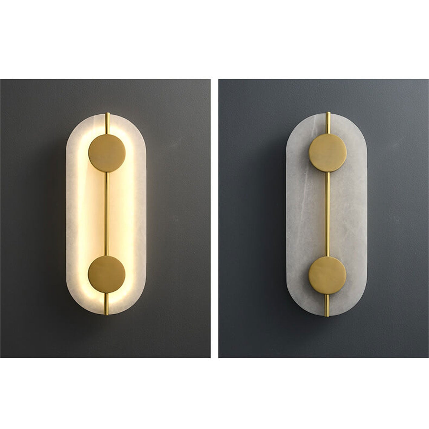 مصباح حائط LED دائري حديدي حديث 