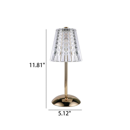 Nordic Light Luxury Aluminum Alloy USB Charging LED Night Light Table Lamp