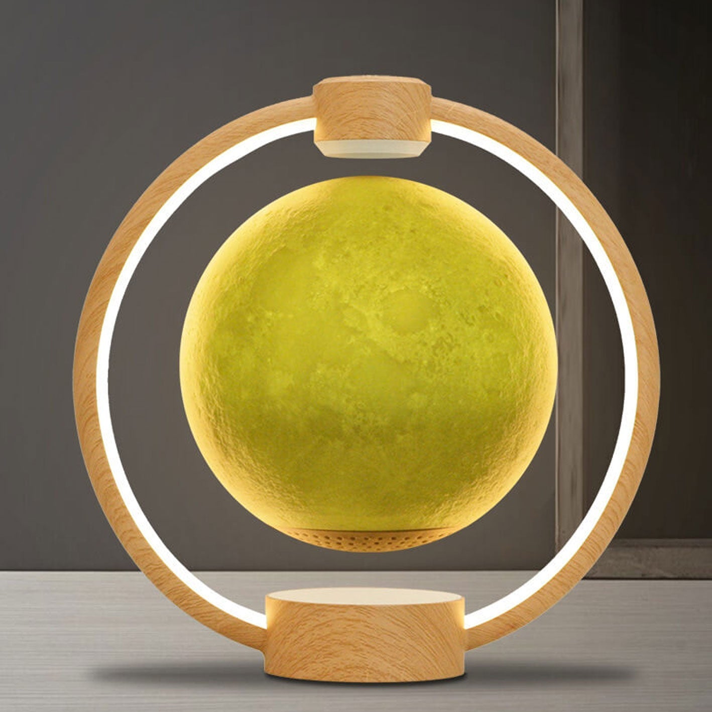 Creative Maglev Moon Design LED Colorful Light Night Light Table Lamp