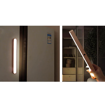 Modern Wooden Strip USB Magnetic LED Mirror Front Wall Sconce Lamp