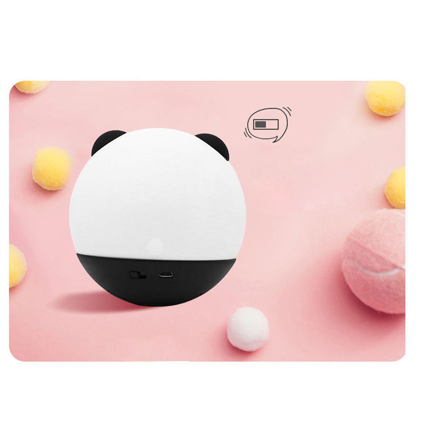 Cute Panda Tumbler Silicone LED Night Light
