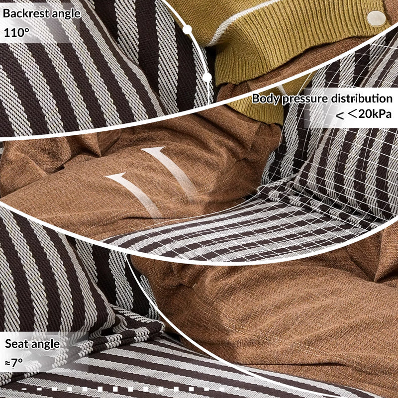 Removable Cover Sofa with Birch Frame – Elegant French 3/4-Seater Accent Chair for Living Room