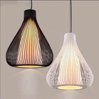 Nordic Simple Teardrop Cage Metal 1 Light Pendant Light